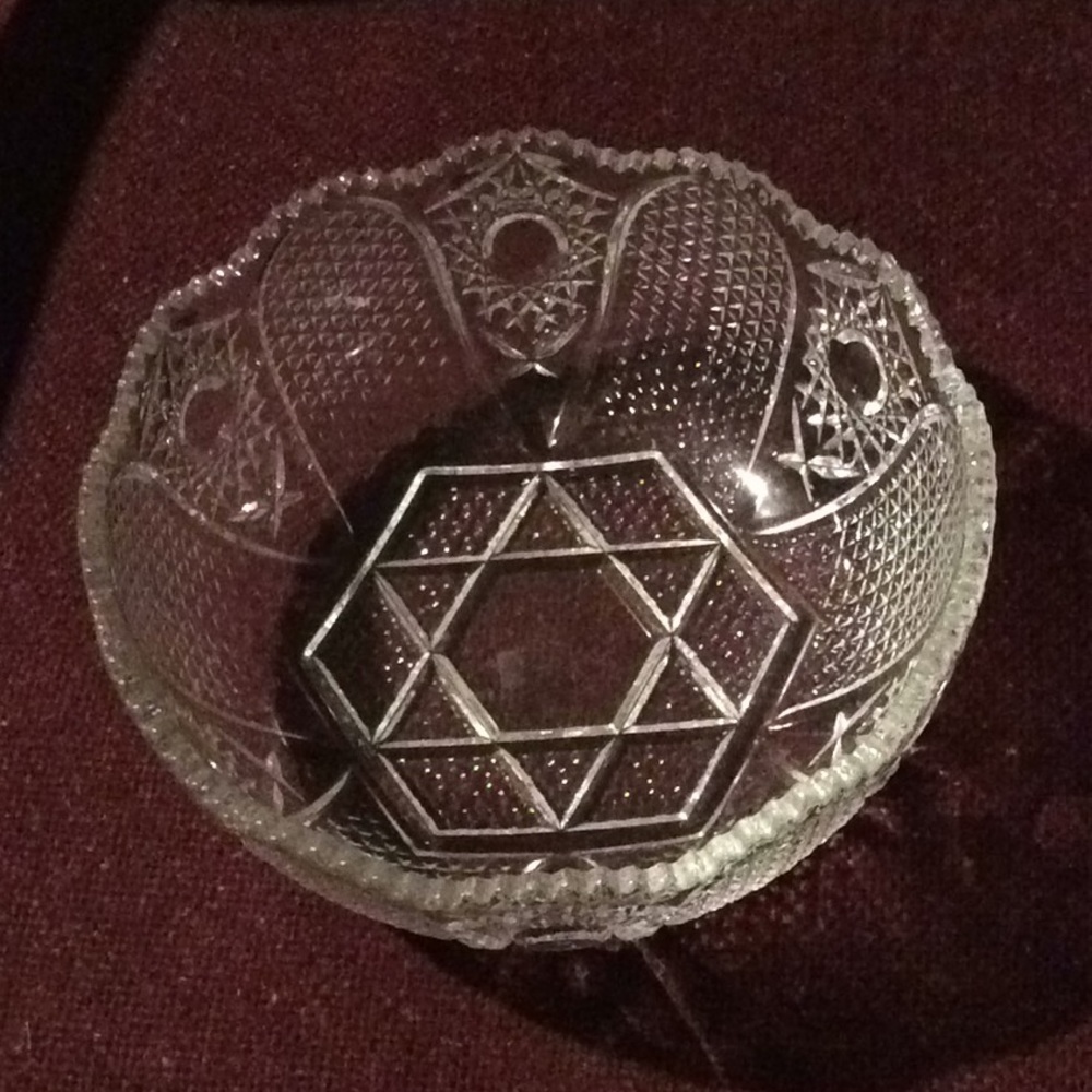 Vintage Crystal bowl made in West Germany